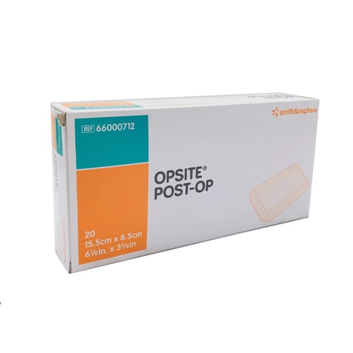 [SMI-66000712] Transparent Film Dressing with Pad OpSite Post Op Rectangle 3-3/8 X 6-1/8 Inch 3 Tab Delivery Without Label Sterile