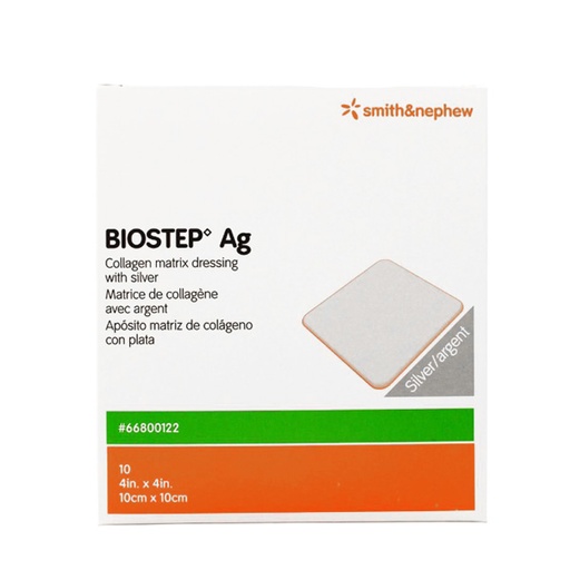 [SMI-66800122] Silver Collagen Dressing Biostep™ Ag 4 X 4 Inch Square Sterile