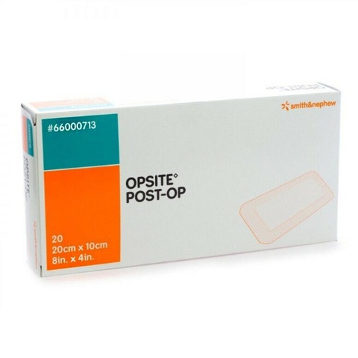 [SMI-66000713] Transparent Film Dressing with Pad OpSite Post Op Rectangle 4 X 8 Inch 3 Tab Delivery Without Label Sterile