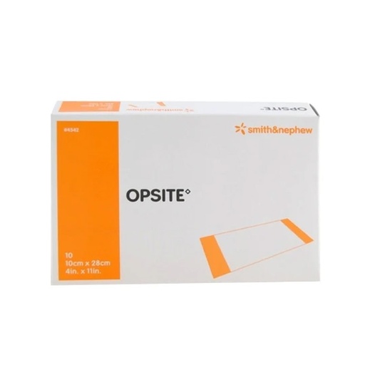 [SMI-4542] Transparent Film Dressing OpSite Rectangle 4 X 11 Inch 2 Tab Delivery Without Label Sterile
