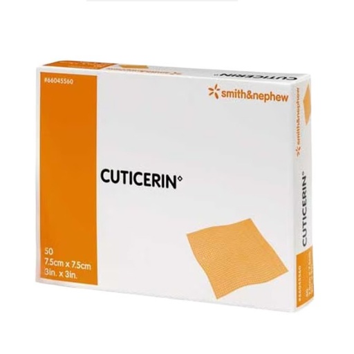 [SMI-66045560] Impregnated Dressing Cuticerin 7.5 X 7.5 cm Gauze Cuticerin Ointment Sterile