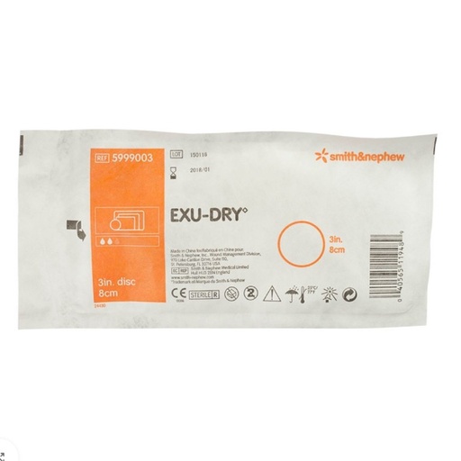 [SMI-5999003S] Slit-Tube Wound Dressing Exu-Dry Rayon / Cellulose / Polyethylene