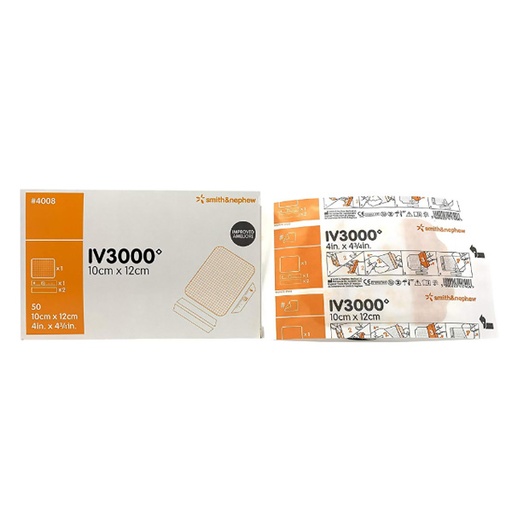 [SMI-66024008] I.V. Dressing IV3000™ REATIC Film 4 X 4-3/8 Inch Sterile