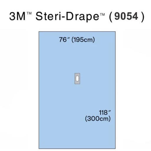 [MMM-9054] Orthopedic Drape 3M™ Steri-Drape™ Hand and Foot Drape 77 W X 118 L Inch Sterile