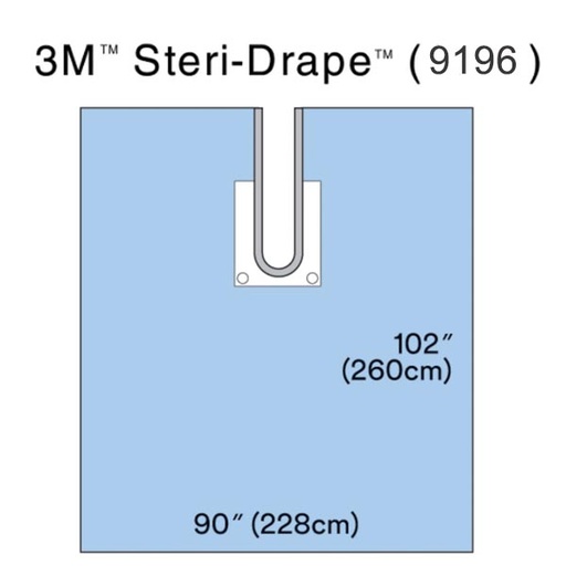 [MMM-9196] Orthopedic Drape 3M™ Steri-Drape™ Shoulder Split Sheet with Pouch 90 W X 102 L Inch Sterile