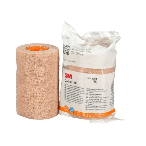 [MMM-2084-1X] Cohesive Bandage 3M™ Coban™ NL 4 Inch X 2 Yard Standard Compression Self-adherent Closure Tan NonSterile