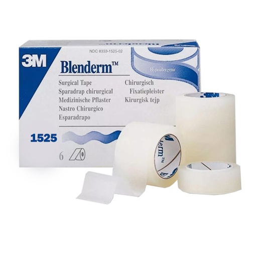 [MMM-1525-2] Medical Tape 3M™ Blenderm™ Waterproof Plastic 2 Inch X 5 Yard Transparent NonSterile