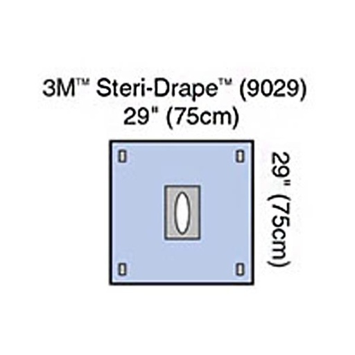 [MMM-9029] Surgical Drape 3M™ Steri-Drape™ Adhesive Aperture Drape 75 W X 75 L cm Sterile