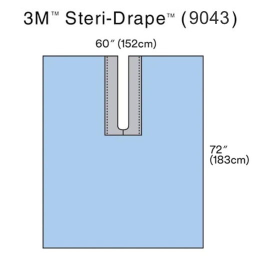 [MMM-9043] Surgical Drape 3M™ Steri-Drape™ Split Drape 59 W X 72 L Inch Sterile