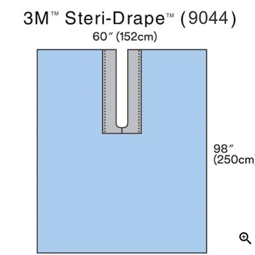[MMM-9044] Surgical Drape 3M™ Steri-Drape™ Split Drape 59 W X 98 L Inch Sterile
