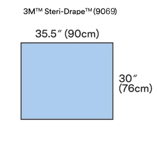 [MMM-9069] General Purpose Drape 3M™ Steri-Drape™ Drape Sheet 36 W X 30 L Inch