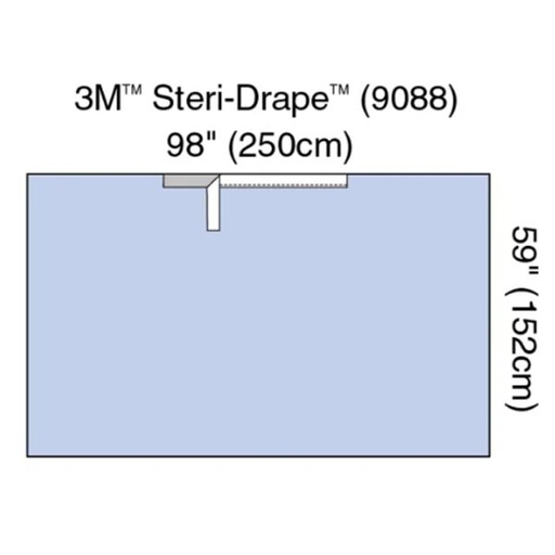 [MMM-9088] Surgical Drape 3M™ Steri-Drape™ Adhesive Drape 250 W X 150 L cm Sterile