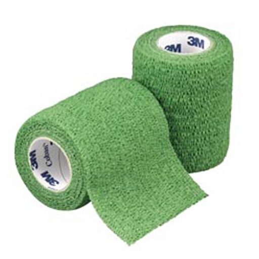 [MMM-1583G] Cohesive Bandage 3M™ Coban™ 3 Inch X 5 Yard Standard Compression Self-adherent Closure Green NonSterile