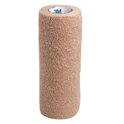 [MMM-1586] Cohesive Bandage 3M™ Coban™ 6 Inch X 5 Yard Standard Compression Self-adherent Closure Tan NonSterile