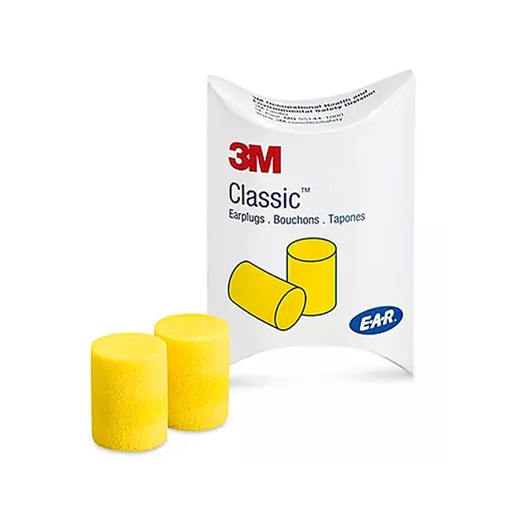 [MMM-310-1001] Ear Plugs 3M™ E-A-R™ Classic™ Cordless One Size Fits Most Yellow
