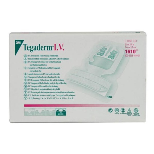 [MMM-1610] I.V. Specialty Dressing 3M™ Tegaderm™ Film 2 X 2-1/4 Inch Sterile