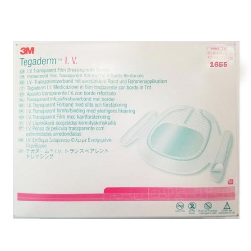 [MMM-1655] I.V. Specialty Dressing 3M™ Tegaderm™ Adhesive / Film 3-1/2 X 4-1/2 Inch Sterile
