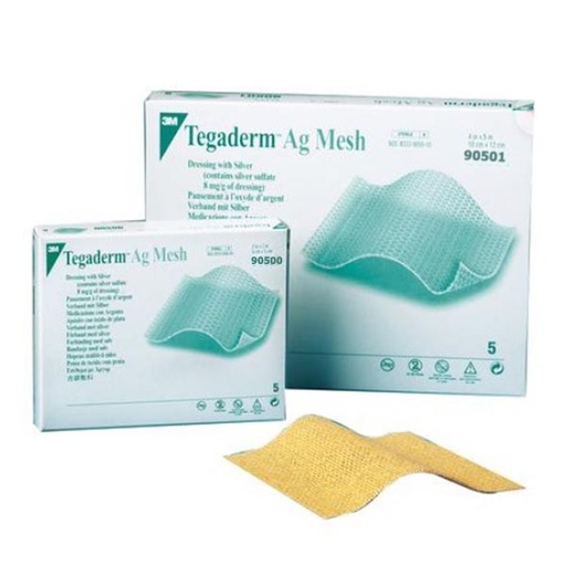 [MMM-90500] Silver Mesh Dressing 3M™ Tegaderm™ 2 X 2 Inch Square Sterile