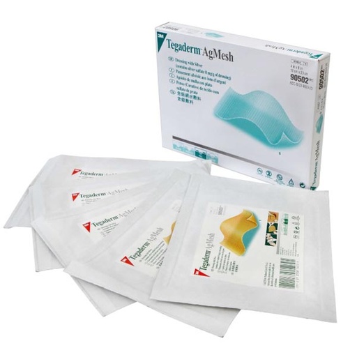 [MMM-90502] Silver Mesh Dressing 3M™ Tegaderm™ 4 X 8 Inch Rectangle Sterile