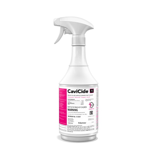 [MET-13-5024] CaviCide1™ Surface Disinfectant Cleaner Alcohol Based Pump Spray Liquid 24 oz. Bottle Alcohol Scent NonSterile