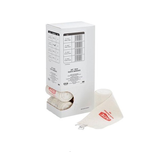 [MMM-207432] Elastic Bandage 3M™ ACE™ 3 Inch X 5 Yard Standard Compression Clip Detached Closure Tan NonSterile