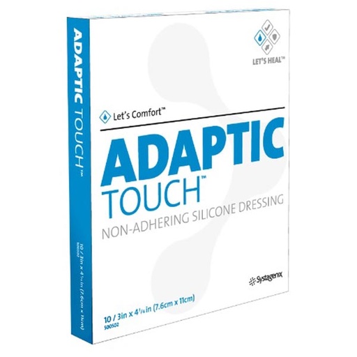 [MMM-500502] Wound Contact Layer Dressing 3M™ Adaptic Touch™ Silicone 3 X 4 Inch Sterile