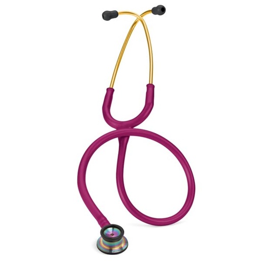 [MMM-2157] Infant Stethoscope, 28", Rainbow Finish Chestpiece, Raspberry Tubing (Littmann items are only available for sale online by distributors authorized by 3M Littmann)