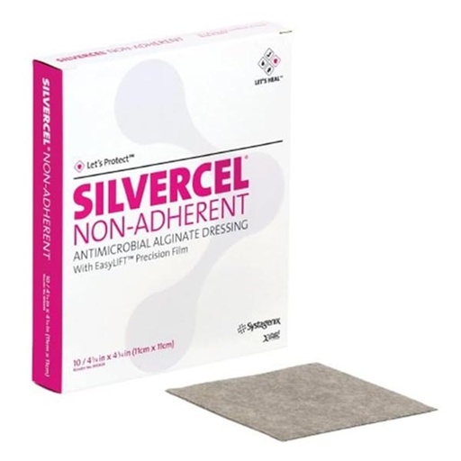 [MMM-900404] Silver Alginate Dressing Silvercel™ 4-1/2 X 4-1/2 Inch Square Sterile