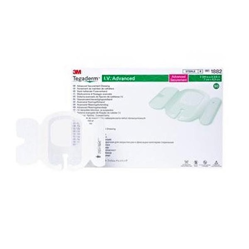 [MMM-1882] I.V. Specialty Dressing 3M™ Tegaderm™ Adhesive / Film 2-3/4 X 3-3/8 Inch Sterile
