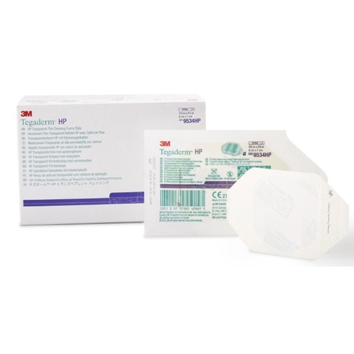 [MMM-9534HP] Transparent Film Dressing 3M™ Tegaderm™ HP Rectangle 2-3/8 X 2-3/4 Inch Frame Style Delivery With Label Sterile