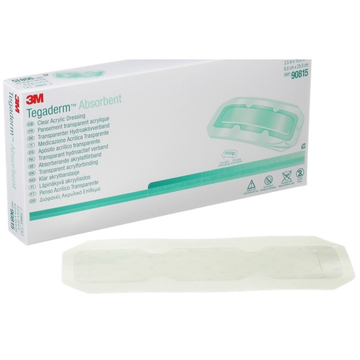 [MMM-90815] Transparent Film Dressing 3M™ Tegaderm™ Rectangle 3-1/2 X 10 Inch Frame Style Delivery Without Label Sterile