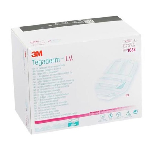 [MMM-1633] I.V. Specialty Dressing 3M™ Tegaderm™ Adhesive / Film 2-3/4 X 3-1/4 Inch Sterile