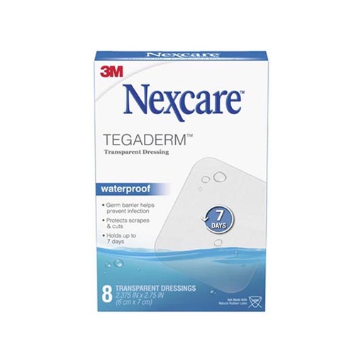 [MMM-H1624] Transparent Film Dressing Nexcare™ Tegaderm™ Rectangle 2-3/8 X 2-3/4 Inch 2 Tab Delivery Without Label Sterile