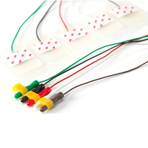 [MMM-2289PAL] Pre-Wired Monitoring Electrode with Clear Tape, 1.57" x 1" (4cm x 2.6cm), 48" Leadwire Length, 5/bg, 100 bg/cs