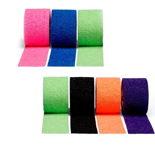 [MMM-2082C] Cohesive Bandage 3M™ Coban™ LF 2 Inch X 5 Yard Standard Compression Self-adherent Closure Bright Green / Bright Orange / Bright Pink / Purple / Blue / Black NonSterile