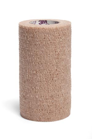 [MMM-2084S] Cohesive Bandage 3M™ Coban™ LF 4 Inch X 5 Yard Standard Compression Self-adherent Closure Tan Sterile
