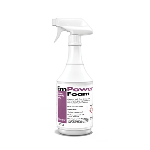 [MET-10-4224] Dual Enzymatic Instrument Detergent EmPower® Foam™ Foam RTU 24 oz. Spray Bottle Unscented