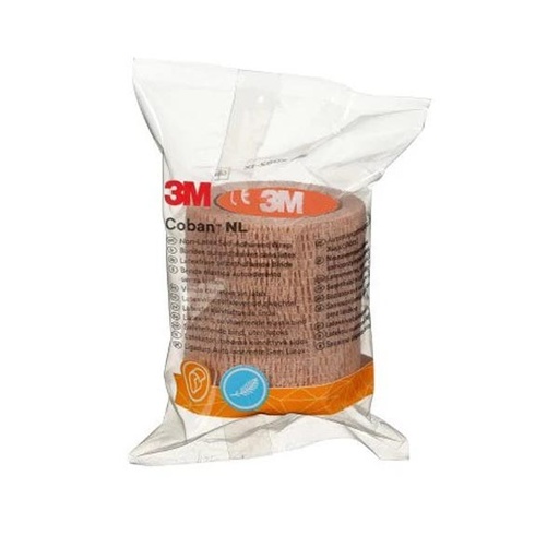 [MMM-2082-1X] Cohesive Bandage 3M™ Coban™ NL 2 Inch X 2 Yard Standard Compression Self-adherent Closure Tan NonSterile