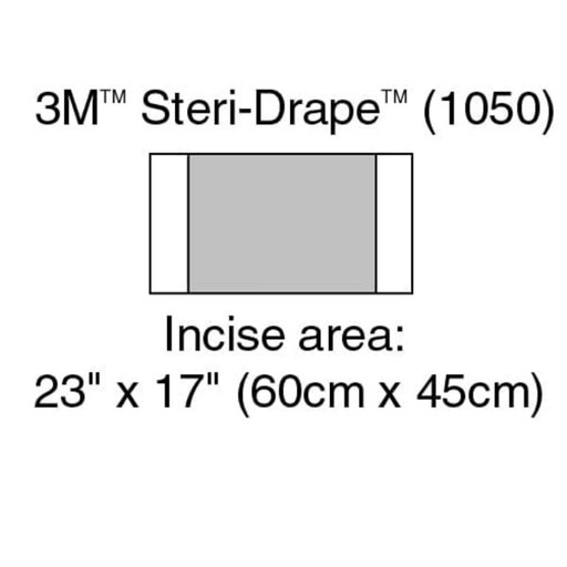 [MMM-1050] Surgical Drape 3M™ Steri-Drape™ Large Incise Drape 17 W X 23 L Inch Sterile